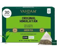 VAHDAM Te Verde in Foglie dell’Himalaya (30 Bustine di The Verde) | Bustine Piramidali Biodegradabili
