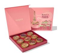 VAHDAM, Weekend in Paris - Confezione, 9 Te | Senza Glutine | Tea Gifts for Him & Her | 9 Te Chai e Neri