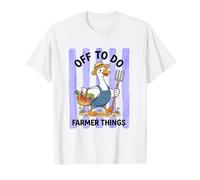 Vai a Fare Farmer Things Silly Goose Stripes Maglietta