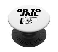 Vai a Jail Finger Pointing VAI IN CARCELLO PopSockets PopGrip Adesivo