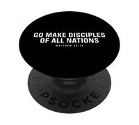 Vai a rendere cristiani i versi biblici dei discepoli di tutte le nazioni PopSockets PopGrip Adesivo