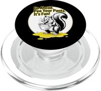 VAI AVANTI PEE I TUOI PANTALONI È DIVERTENTE scoiattolo pannolino sarcastico PopSockets PopGrip per MagSafe