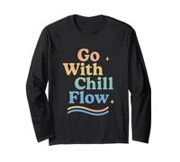 Vai con Il Flusso Freddo retrò estetico Positivo Vibrazioni Groovy Maglia a Manica