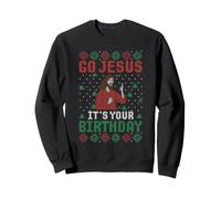 Vai Gesù È Il Tuo Compleanno Buon Natale Christian Christmas Felpa