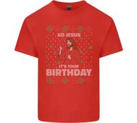 Vai Gesù È Il Tuo Compleanno Divertente Natale Uomo Cotone T-Shirt Tee Top