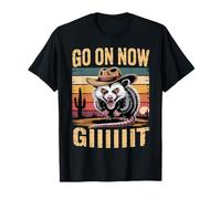 Vai su Ora Git Paese Occidentale Opossum Vintage Cowboy Opossum Maglietta