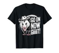 Vai su Ora Git Paese Occidentale Opossum Vintage Cowboy Opossum Maglietta