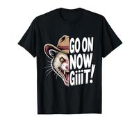 Vai su Ora Git Paese Occidentale Opossum Vintage Cowboy Opossum Maglietta