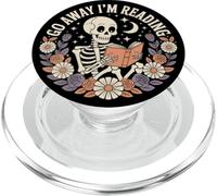 Vai via sto leggendo lo scheletro amante del libro Bookworm PopSockets PopGrip per MagSafe