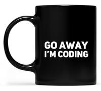 Vai via, sto programmando. Ottimo regalo per programmatori, sviluppatori, tazze da caffè, novità, tazza da caffè con stampa fronte-retro per mamma, papà, amico, moglie, marito, regalo da 11 once.