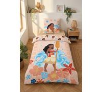 Vaiana Copripiumino Singolo 140x200 + Federa 65x65 Cotone Bottoni Oeko-Tex