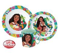 Vaiana Disney Stoviglie per Bambini Set 3 Pz. Colazione Geschirrset Microonde