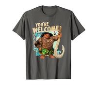 Vaiana Maui You're Welcome Maglietta, Uomo, Asfalto, 6XL