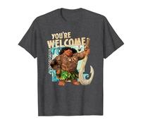 Vaiana Maui You're Welcome Maglietta, Uomo, Grigio Scuro, XL