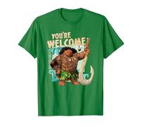 Vaiana Maui You're Welcome Maglietta, Uomo, Verde Mela, 3XL