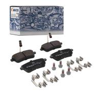VAICO Kit pastiglie freni Posteriore predisposto per visualizzazione avviso usura V30-3925 Compatibilità con MERCEDES-BENZ W176 GLA X156 CLA Coupé C117 Classe M W166 CLA Shooting Brake X117
