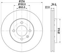 VAICO V10-80122 Disco freno