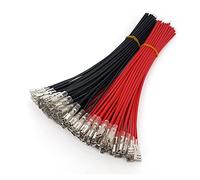 VAIGAI Yige Store, 100 connettori a forcella femmina da 6,3 mm, 18 AWG, terminali da 20 cm