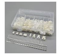 VAIGAI Yige Store, kit di 720 connettori maschio e femmina JST SM, passo 2,5 mm, 2-5 pin, connettore maschio/femmina (bianco)