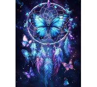 VAIIEYO 5D Diamond Painting Cacciatore Sogni, Diamond Painting Kit Completo Farfalla, Pittura Diamante, Ricamo con Strass Punto Croce Arte e Artigianato Decorazione per Casa e Pareti 30x40 cm-20