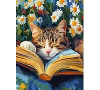 VAIIEYO 5D Diamond Painting Gatto, Diamond Painting Kit Completo Animale, Pittura Diamante 5D Fai da Te, Ricamo con Strass Punto Croce Arte e Artigianato Decorazione per Casa e Pareti 30x40 cm-38