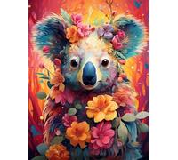 VAIIEYO 5D Diamond Painting Koala, Diamond Painting Kit Completo Animale, Pittura Diamante 5D Fai da Te, Ricamo con Strass Punto Croce Arte e Artigianato Decorazione per Casa e Pareti 30x40 cm-67