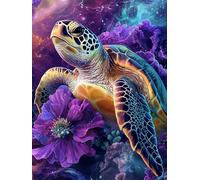 VAIIEYO 5D Diamond Painting Tartaruga, Diamond Painting Kit Completo Animale, Pittura Diamante 5D Fai da Te, Ricamo con Strass Punto Croce Arte e Artigianato Decorazione per Casa e Pareti 30x40 cm-27