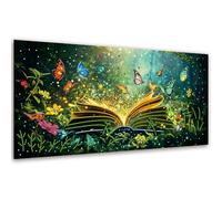 VAIIEYO 5D DIY Forme Speciali Diamond Painting Farfalla, Diamond Painting Kit Completo Libro, Ricamo con Strass Punto Croce Arte e Artigianato Decorazione per Casa e Pareti 30x60cm