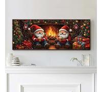 VAIIEYO 5D Natale Diamond Painting Grandi Dimensioni, Diamond Painting Kit Completo Nano, Ricamo con Strass Punto Croce Arte e Artigianato Decorazione per Casa e Pareti 30x80cm-12