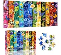 VAIIEYO Fiori Puzzle 1000 Pezzi, Puzzle, Puzzle Adulti Farfalla, Puzzle Impegnativo e Difficile-Regalo Per Adulti E Bambini Da 14 Anni E Più, 80x41 cm B2