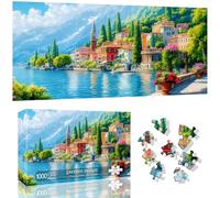 VAIIEYO Lago Puzzle 1000 Pezzi, Puzzle, Puzzle Adulti Paesaggio, Puzzle Impegnativo e Difficile-Regalo Per Adulti E Bambini Da 14 Anni E Più, 80x41 cm