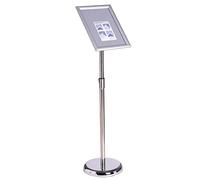 VAIIGO A3 Poster Menu Supporto Espositore Regolabile in Acciaio INOX Sostituibile Pubblicit Rack Sign Stand, Argento