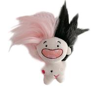 VaiKanhai Cute Twelve Signs Funny Toothless Doll Keychain Not Does It Have A Cute And Interesting Appearance You Can Also Design The Doll's Hairstyle According To Your Preferenc Peluche (Pink, C)