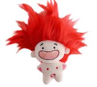 VaiKanhai Cute Twelve Signs Funny Toothless Doll Keychain Not Does It Have A Cute and Interesting Appearance You Can Also Design The Doll's Hairstyle According to Your Preferenc Peluche (rosso, C)