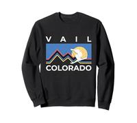 Vail Ski Town Colorado Montagne Rocciose Viaggio Sci Vintage Felpa