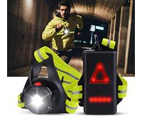 Vaileal Luce Corsa Ricaricabile USB - Luce Running Pettorale LED,500 Lumens IPX6 Impermeabile Sport Lampada da Corsa 90°Gradi Rotazione e 3 modalità di Lampada Running per Jogging,Campeggio,Corsa