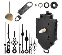 Vaileal Movimento a pendolo: movimento per orologio da parete, silenzioso, al quarzo, con 3 lancette e pendolo, fabbrica di ricambio per orologio a pendolo, parti di riparazione fai da te (onda da 23