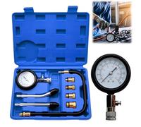 Vaileal Tester di compressione a benzina con manometro per candele e 4 adattatori, 0-20 bar o 0-300 psi, tester di pressione M10, M12, M14, M18 per auto, camion