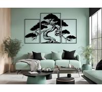 VAILLA Albero della vita Decorazione in legno, murale in legno, immagini 3D, decorazione da parete per casa, ufficio, camera da letto, soggiorno (Albero 12)