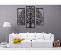 VAILLA Albero della vita Decorazione in legno, murale in legno, immagini 3D, decorazione da parete per casa, ufficio, camera da letto, soggiorno (Albero 6)