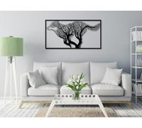 VAILLA ® Decorazione da parete a testa di cervo, in legno, decorazione da parete 3D, decorazione da parete, decorazione da parete, grande decorazione da parete, immagini per camera da letto (Lupo 1)