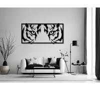 VAILLA ® Decorazione da parete a testa di cervo, in legno, decorazione da parete 3D, decorazione da parete, decorazione da parete, grande decorazione da parete, immagini per camera da letto (Tigre 1)