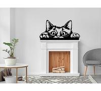 VAILLA ® Divertente decorazione da parete per gatti in legno, decorazione minimalistica, immagine 3D, immagini per cameretta dei bambini (Gatti 5)