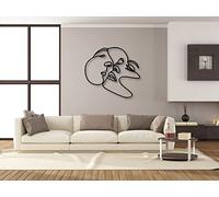 VAILLA Linea dell’amore murale, Quadro moderno soggiorno, Arte minimalista, Decorazione 3D Murali in legno, Quadretti da parete, Decorazioni moderni muro per salotto, camera da letto
