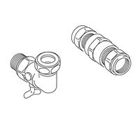 Vaillant 306210 Rubinetto a Squadra per Gas Vecchia Dima, Bianco