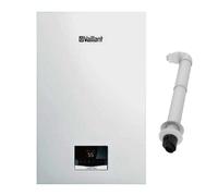 Vaillant Caldaia a Condensazione 24 kW Gas Metano per Riscaldamento e Acqua Calda Sanitaria - 0010026087 - VMW 18/24 AS ecoTEC intro VMW + Kit fumi Coassiale