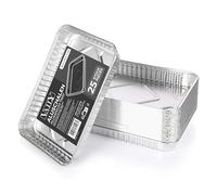 Vaily Veggie - Set di 25 ciotole in alluminio, accessori per barbecue a gas, barbecue a carbone e griglia elettrica, 32,5 x 23 cm