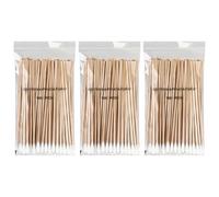 Vaincre 300 tamponi di cotone a punta, 15,2 cm di lunghezza, con bastoncini di legno, applicatori precisi per microblading, ombretto, bastoncini di legno per trucco, nail art, tatuaggi, forniture