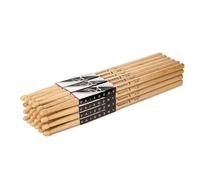 Vaisoeny Bacchette per batteria, 5B, classiche bacchette in legno di quercia per batteria, accessori professionali a percussione per strumenti musicali (12 paia)