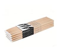 Vaisoeny Bacchette per batteria 5B, con punta in nylon, set di bacchette per batteria acustica o batteria elettronica, con punta ovale in nylon, per batteristi e principianti (12 paia)